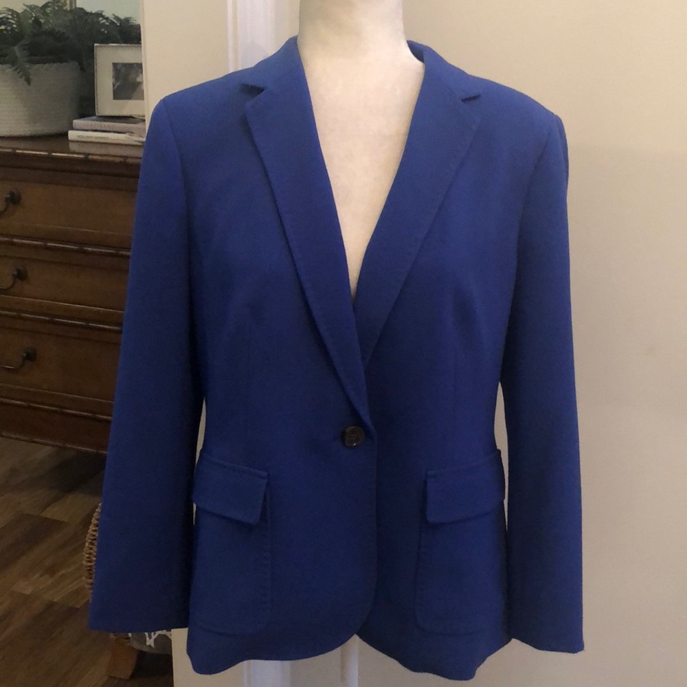 Talbots two button blue blazer